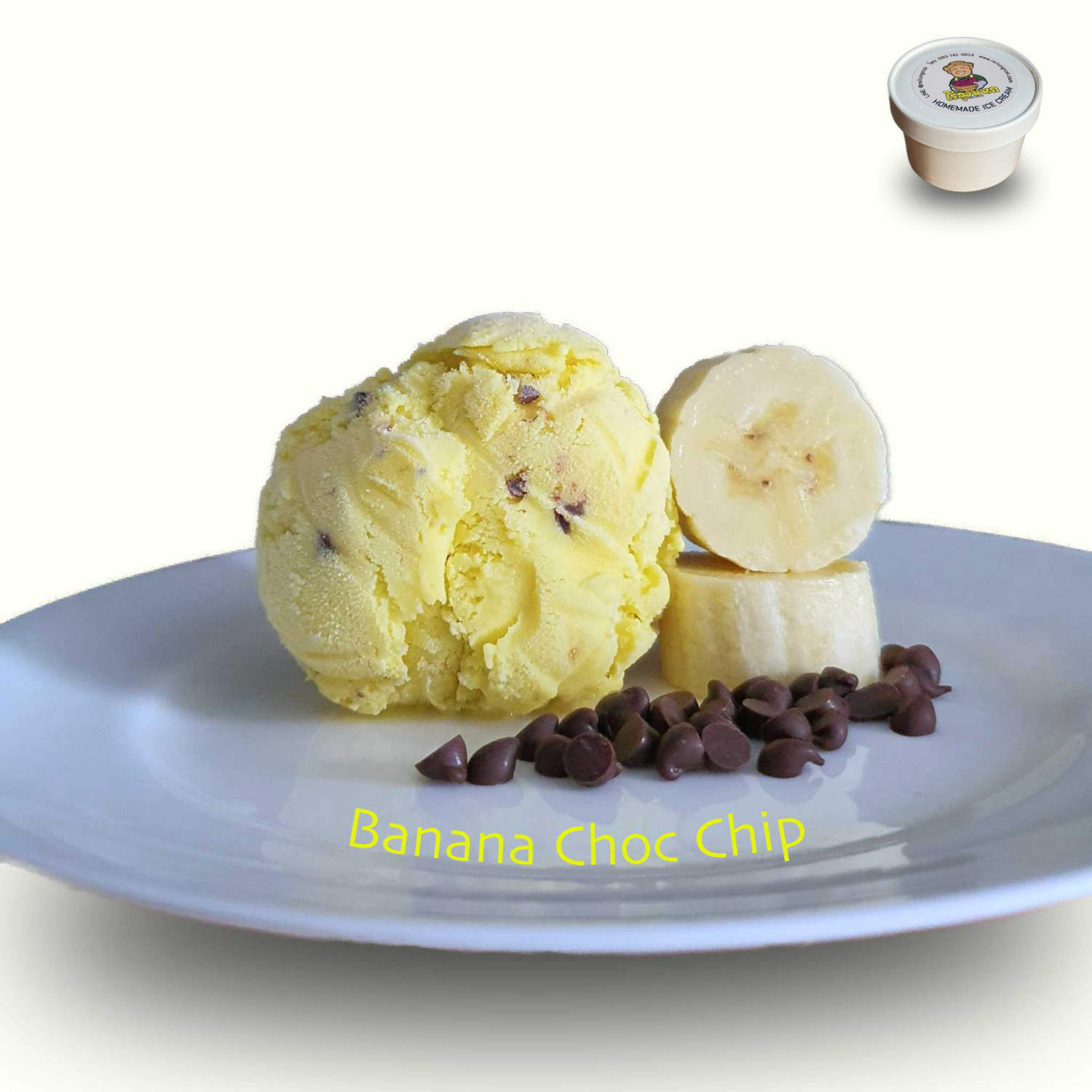 ไร่ลุงหนก - Rai Lung Nok ไอศกรีม Banana Choc Chip