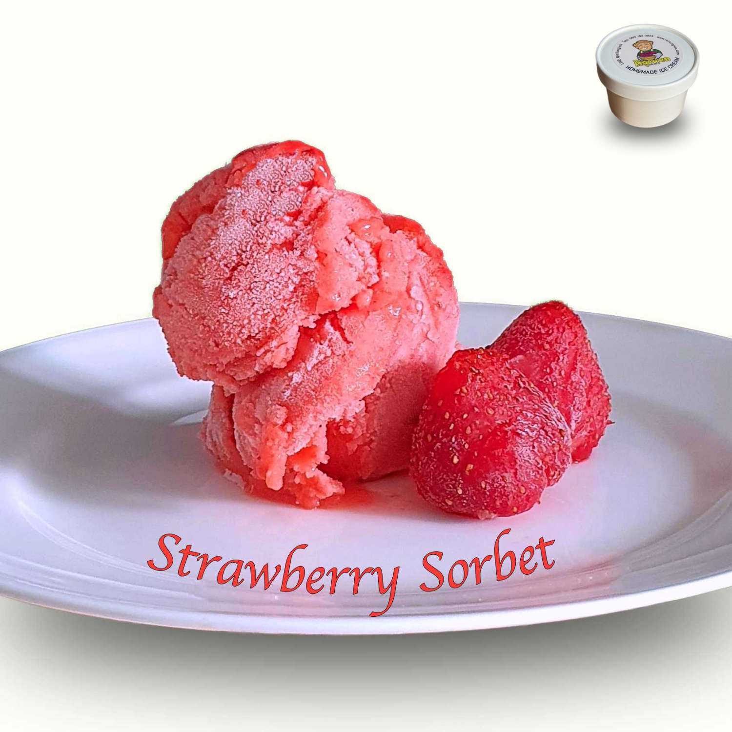 ไร่ลุงหนก - Rai Lung Nok ไอศกรีม Strawberry Sorbet